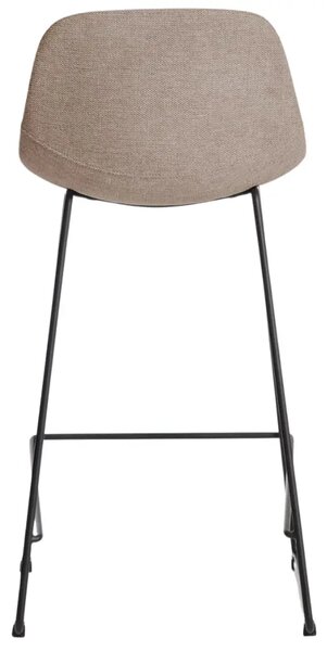 Kave Home Hnědá látková barová židle Zahara 76 cm III