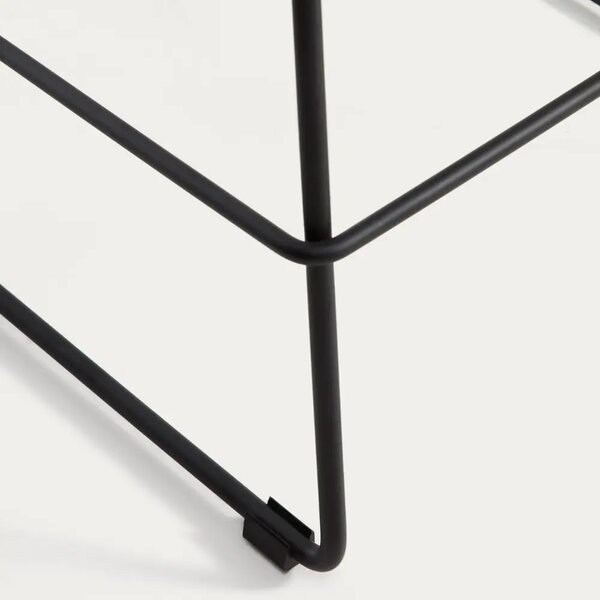 Kave Home Hnědá látková barová židle Zahara 65 cm III