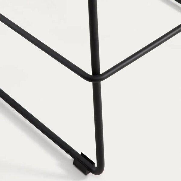 Kave Home Béžová látková barová židle Zahara 65 cm III
