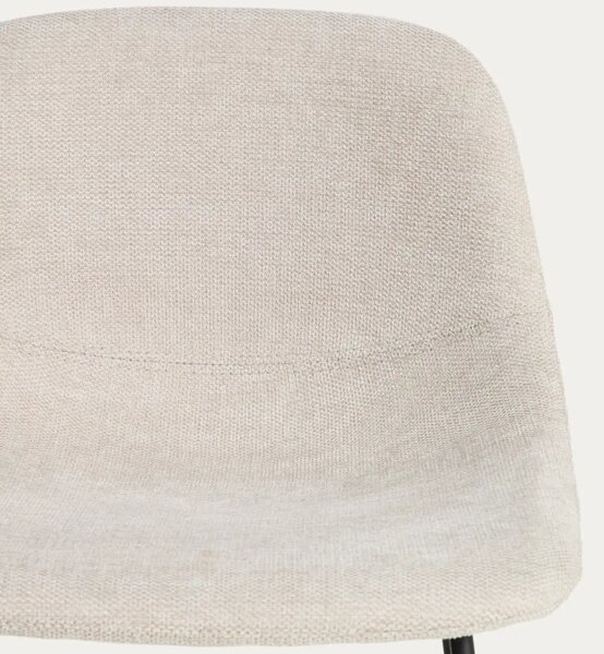 Kave Home Béžová látková barová židle Zahara 65 cm III