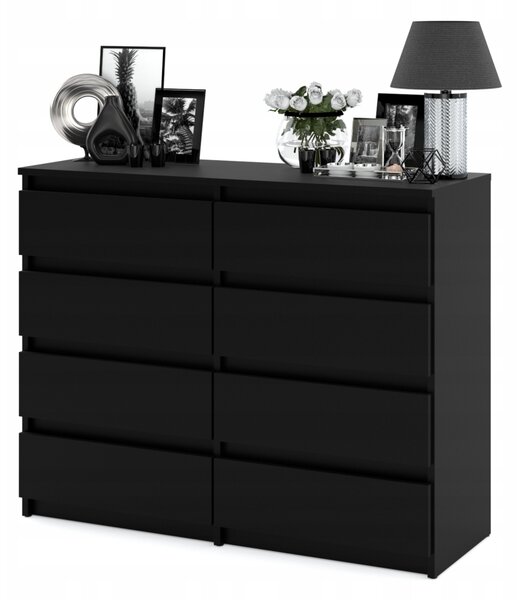 Komoda Stiv-Meble 120 x 33,5 x 92,5 cm černá