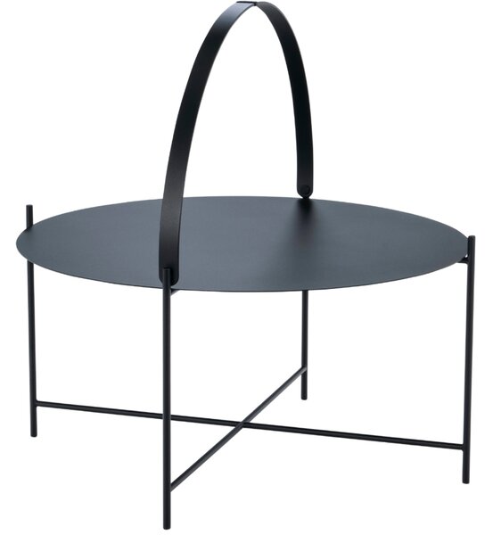 Černý kovový konferenční stolek HOUE Edge 76 cm