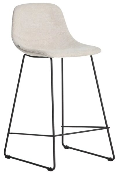 Kave Home Béžová látková barová židle Zahara 65 cm III