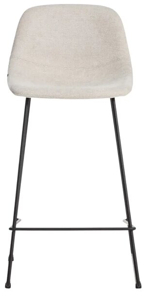Kave Home Béžová látková barová židle Zahara 65 cm III
