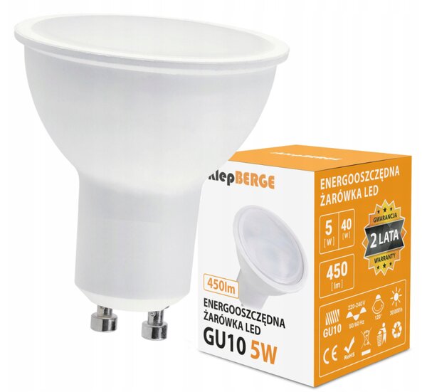 SADA 6x LED žárovka GU10 5W 450lm - neutrální bílá