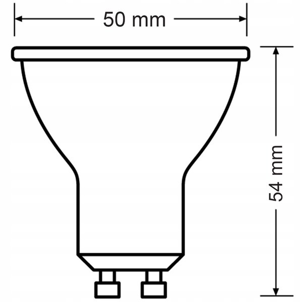 SADA 10x GU10 LED žárovka PHILIPS 4,9W 550lm - teplá bílá