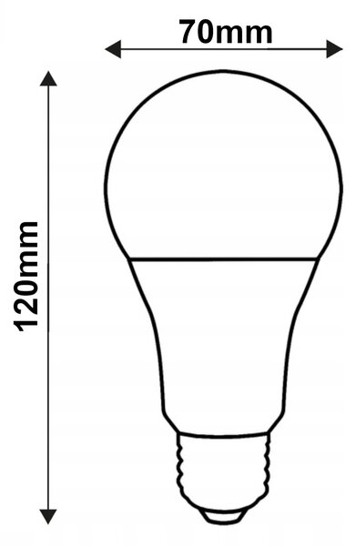 SADA 6x LED žárovka E27 15W 1650lm 3000K - teplá bílá