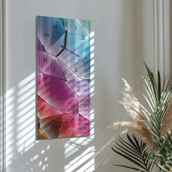 Skleněné hodiny vertikální 3D vzor zsppc-30x60-00057995