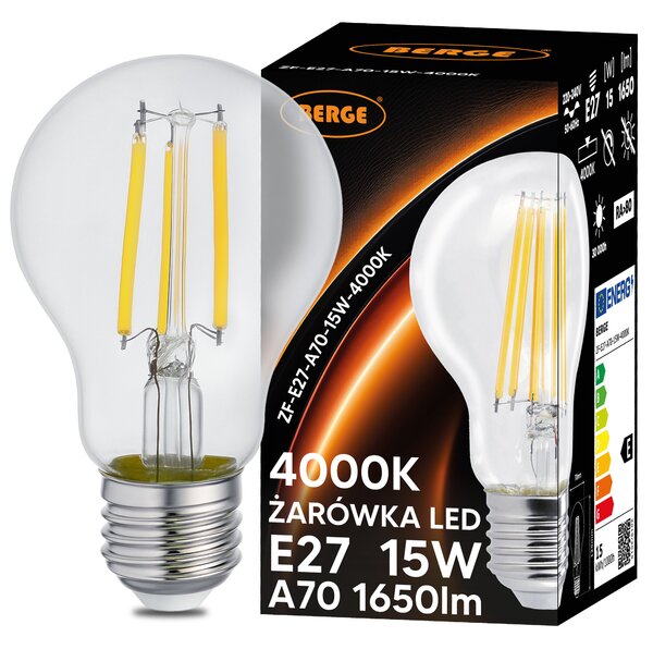SADA 6x LED žárovka E27 15W 1650lm 4000K - neutrální bílá