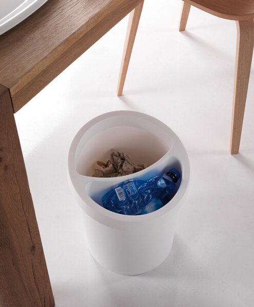 Odpadkový koš na papír Caimi Brevetti Hi-tech 12 L, plast, černý