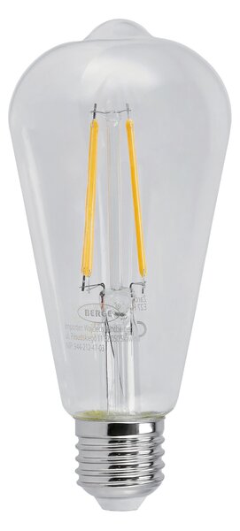 SADA 6x LED žárovka E27 ST64 6W 660lm Filament 3000K - teplá bílá