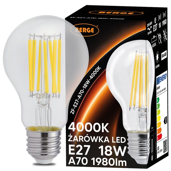 SADA 6x LED žárovka E27 18W 1980lm 4000K - neutrální bílá