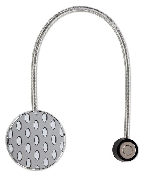 SADA 2KS DEKORAČNÍ SPONA NA ZÁVĚS CORDA S MAGNETEM 5 X 17 CM STŘÍBRNÁ