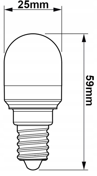 SADA 3x LED žárovka E14 1,7W 150lm T25 2700K - teplá bílá