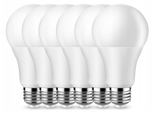 SADA 6x LED žárovka E27 12W 960lm - neutrální bílá