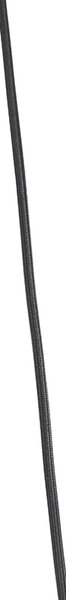 Designové závěsné svítidlo černé s jantarovým sklem 3-světlo 226 cm - Qara