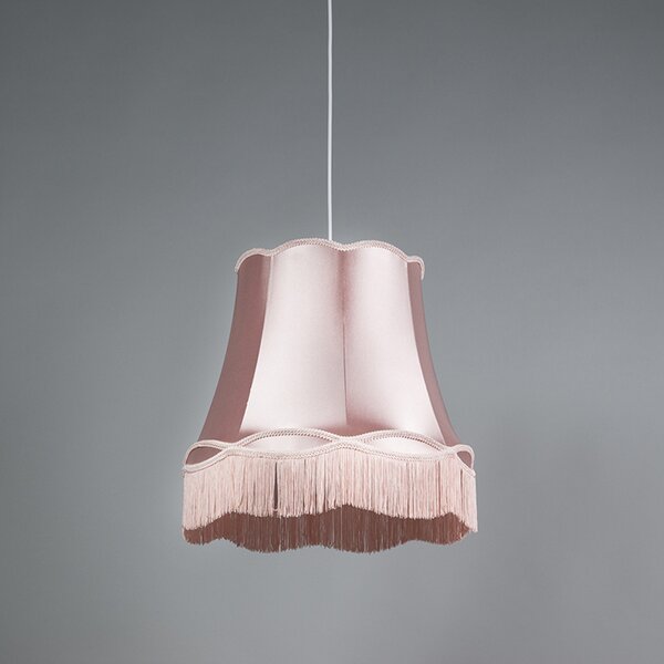 Sada 4 retro závěsných lamp růžových 45 cm - Granny