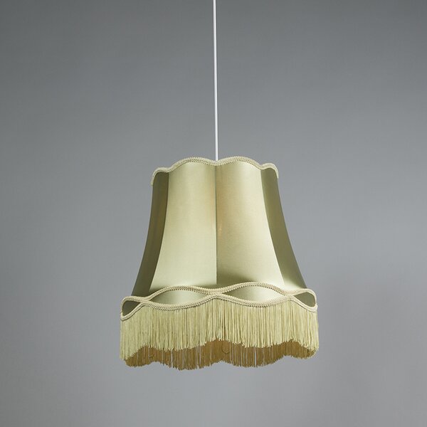 Sada 4 retro závěsných lamp zelených 45 cm - Granny