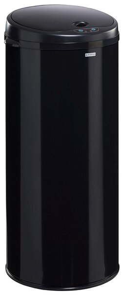 Rossignol SAS Bezdotykový odpadkový koš Rossignol Sensitive Plus 93561, 45 L, černý, RAL 9011
