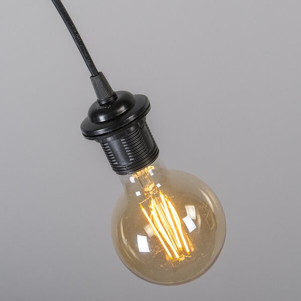 Retro závěsné lampy sada 2 kusů černá 50 cm - Granny Frame