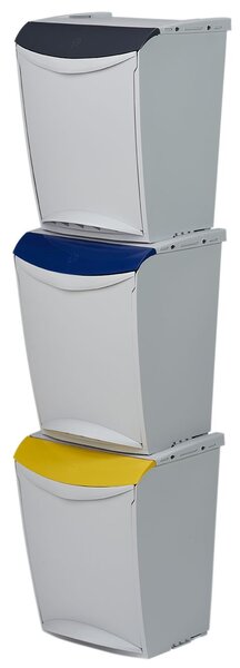 Rossignol SAS Koš na tříděný odpad stohovatelný Rossignol Bakatri 50724, hnědý, 25 L