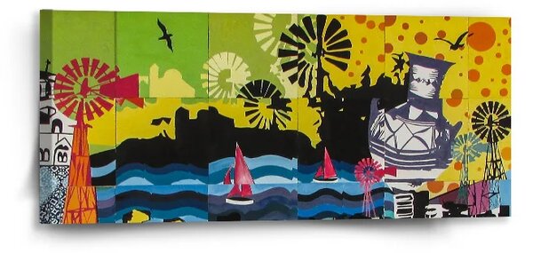 Sablio Obraz Malba - 110x50 cm
