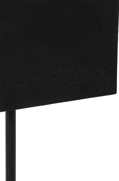 Moderní stolní lampa černá s látkovým stínítkem černým se zlatem - VT 1