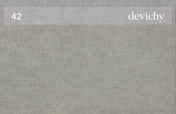 Světle šedá látková podnožka DEVICHY Rothe