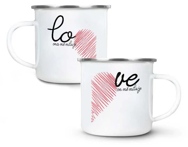 Sablio Plecháčky Love: 2ks 300ml