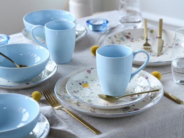 KOMBINOVANÁ SOUPRAVA, 16dílné, kamenina Creatable - Online Only nádobí, Online Only