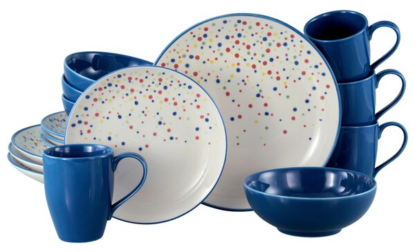 KOMBINOVANÁ SOUPRAVA, 16dílné, kamenina Creatable - Online Only nádobí, Online Only