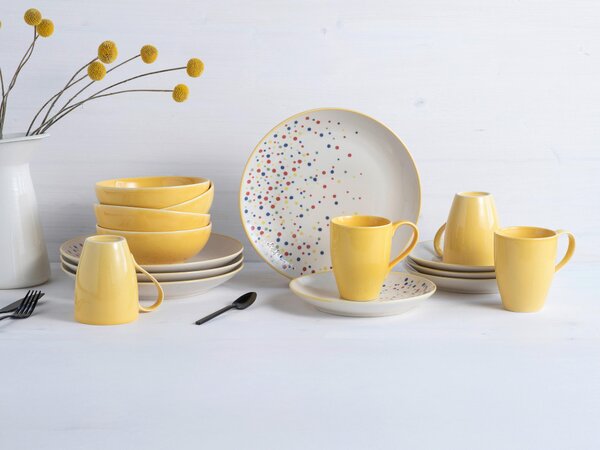 KOMBINOVANÁ SOUPRAVA, 16dílné, kamenina Creatable - Online Only nádobí, Online Only