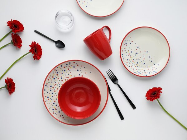 KOMBINOVANÁ SOUPRAVA, 16dílné, kamenina Creatable - Online Only nádobí, Online Only