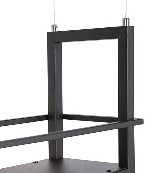 Chytré závěsné svítidlo černé vč. Wi-Fi A60 - Cage Rack