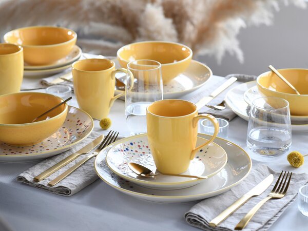 KOMBINOVANÁ SOUPRAVA, 16dílné, kamenina Creatable - Online Only nádobí, Online Only