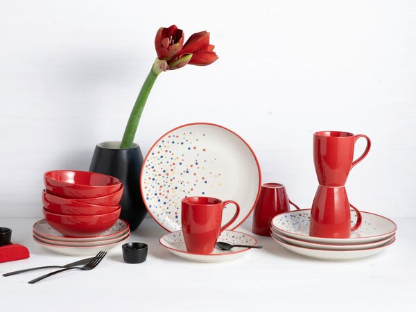 KOMBINOVANÁ SOUPRAVA, 16dílné, kamenina Creatable - Online Only nádobí, Online Only