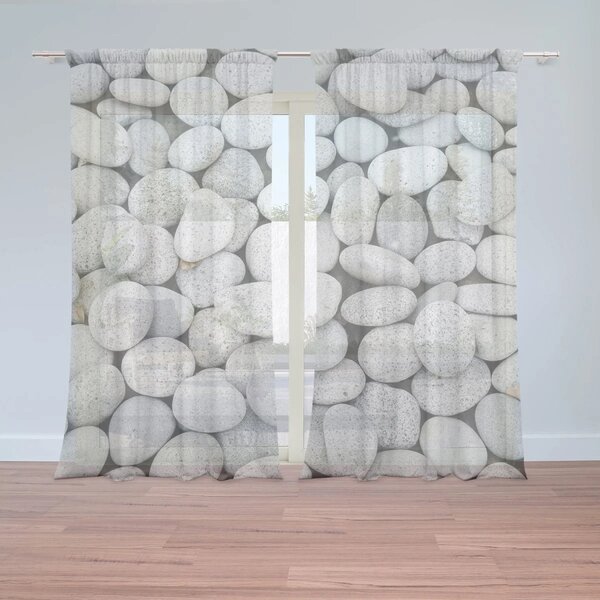 Sablio Záclony Oblázky: 2ks 150x250cm