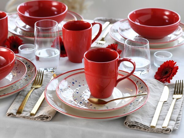 KOMBINOVANÁ SOUPRAVA, 16dílné, kamenina Creatable - Online Only nádobí, Online Only