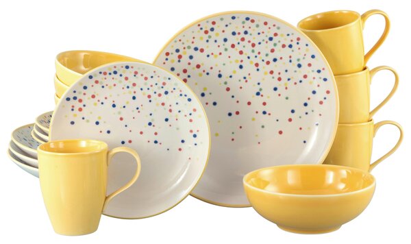 KOMBINOVANÁ SOUPRAVA, 16dílné, kamenina Creatable - Online Only nádobí, Online Only