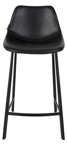 Černá vintage barová židle DUTCHBONE Franky 65 cm