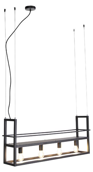 Chytré závěsné svítidlo černé vč. Wi-Fi A60 - Cage Rack