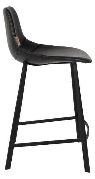 Černá vintage barová židle DUTCHBONE Franky 65 cm