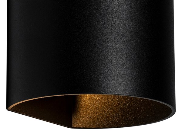 Moderní nástěnná lampa černá - Sabbio