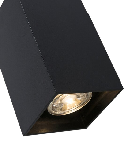 Moderní chytrá nástěnná lampa černá vč. 2 WiFi GU10 - Sandy