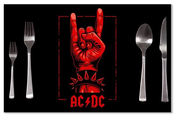 Sablio Prostírání ACDC Červená ruka: 40x30cm