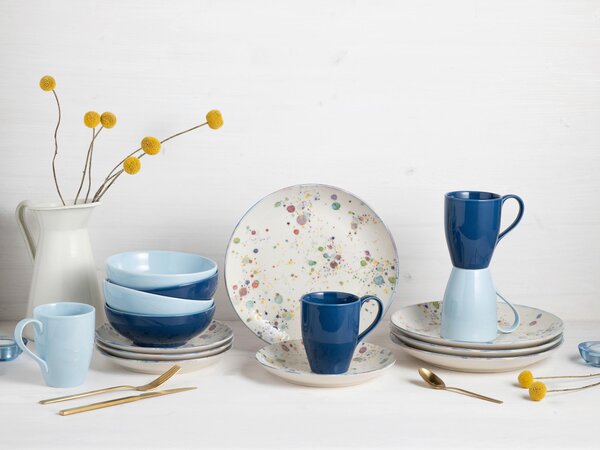 KOMBINOVANÁ SOUPRAVA, 16dílné, kamenina Creatable - Online Only nádobí, Online Only