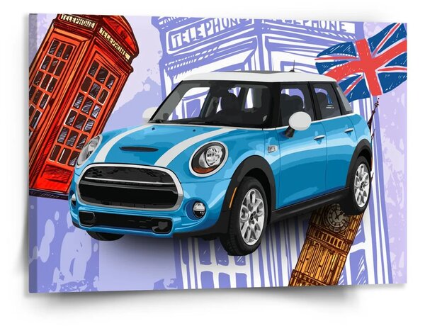 Sablio Obraz Mini sedan Londýn - 150x110 cm