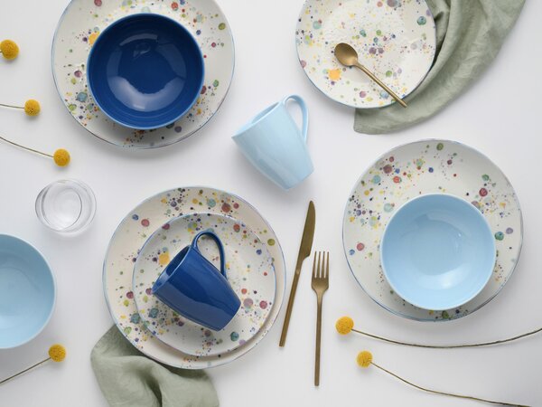KOMBINOVANÁ SOUPRAVA, 16dílné, kamenina Creatable - Online Only nádobí, Online Only