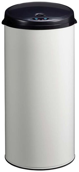 Rossignol SAS Bezdotykový odpadkový koš Rossignol Sensitive Basic 93610, 45 L, bílý, RAL 9016