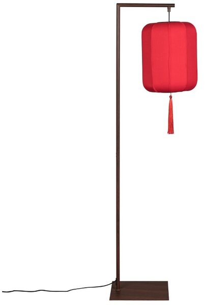 Hnědo červená stojací lampa DUTCHBONE Suoni